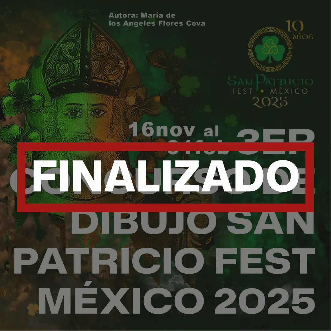 tercer concurso de #dibujo realizado por el Festival Cultural San Patricio México